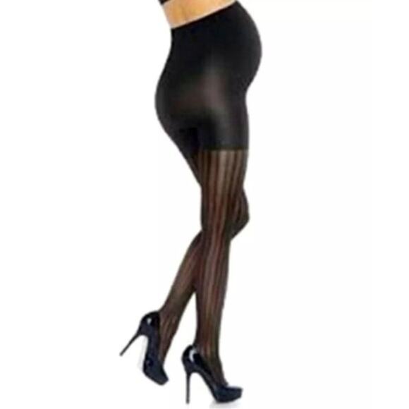 MSRP $39 NWT SPANX MARVELOUS MAMA SHAPING OPAQUE PATTERNED TIGHTS Size 4 - Picture 1 of 5